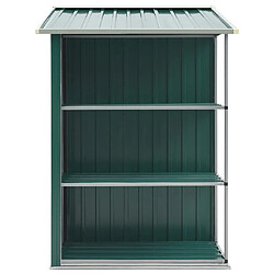 Avis vidaXL Abri de jardin avec étagère Vert 205x130x183 cm Fer