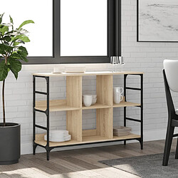 Maison Chic Commode Buffet - Meuble de rangement chêne sonoma 102x32x73,5 cm bois d'ingénierie -GKD64817