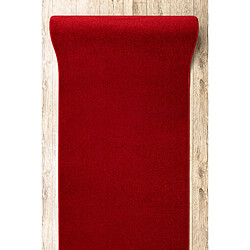 RUGSX Tapis de couloir KARMEL plaine carmin rouge 200 cm 200x230 cm pas cher