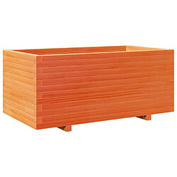 vidaXL Jardinière cire marron 110x60x49,5 cm bois de pin massif