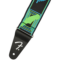 Neon Monogrammed Strap Green/Blue Fender