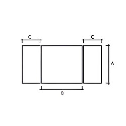 Visiodirect Grille de Protection pour cheminée, Grille Pare-feu modèle 3 corps en Fer forgé coloris Noir - Hauteur 64 x Longueur 66 x Largeur 32 cm