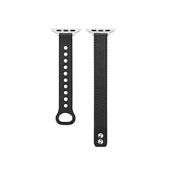 B05 Black Double Stud Cuir Sport Sangle de remplacement Bracelet de remplacement Apple Watch Band 42mm 44mm 45mm Femmes hommes pour iWatch 234567 SE