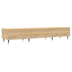 Maison Chic Meuble TV scandinave - Banc TV pour salon chêne sonoma 150x36x30 cm bois d'ingénierie -MN76983