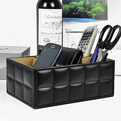 Universal Boîte de rangement en cuir PU de luxe de haute qualité Cosmétique Télécommande Porte-téléphone Home Office Maquillage Organisateur