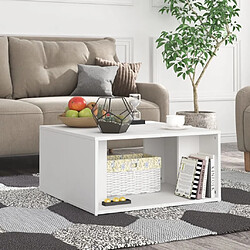 Avis Maison Chic Ensemble de 4 Tables basses,Table Console pour salon Blanc 33x33x33 cm Aggloméré -MN64638