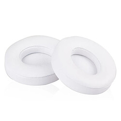 Wewoo Coussinets Mousse Etui de protection pour casque en cuir avec une paire Beats Solo2.0 / Solo3.0version filaire blanc