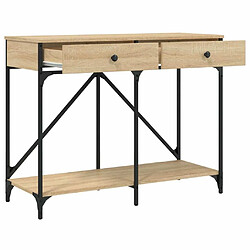 Maison Chic Table console | Meuble d'entrée | Table d'appoint chêne sonoma 100x39x78,5 cm bois d'ingénierie -GKD69474 pas cher