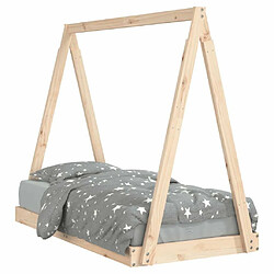 Maison Chic Lit simple Cadre de lit pour enfant,Lit d'Enfant Moderne 70x140 cm bois de pin massif -MN74586