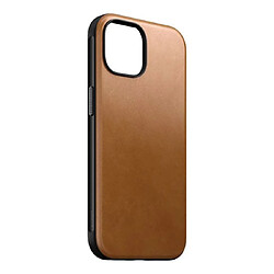 Nomad Coque Modern en Cuir pour iPhone 15 Marron clair