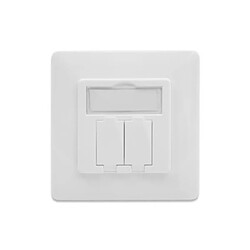 Digitus DN-93831 Plaque de commutation et obturateur Blanc