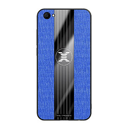 Wewoo Coque Souple Pour étui de protection TPU antichoc Vivo Y66 XINLI Stitching Cloth Bleu