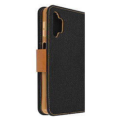 Avizar Etui Samsung Galaxy A32 5G Portefeuille Tissu Fonction Support Vidéo noir