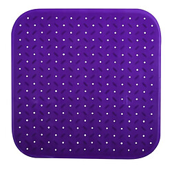 MSV Tapis Fond de douche antidérapant Caoutchouc CLASS 54x54cm Mauve