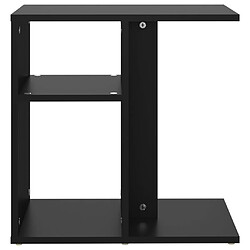 Maison Chic Table d'appoint | Table Basse Noir 50x30x50 cm Aggloméré -GKD91077 pas cher