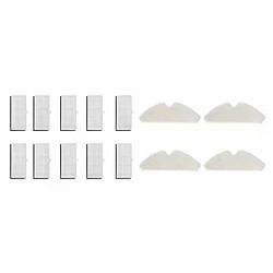 AD 10PCS filtre Hepa avec 4 pièces pour tissus de nettoyage Proscenic M7 Pro