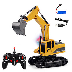 RC Excavator Télécommande Excavator Construction Toys Véhicule Modèle Cadeau 6CH Alliage