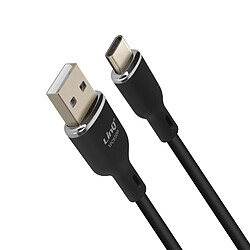 LinQ Câble USB vers USB C Fast Charge 5A Synchronisation Longueur 1.2m Noir