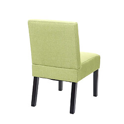 Mendler 6x chaise de salle à manger HWC-F61, fauteuil lounge, tissu/textil ~ vert pas cher