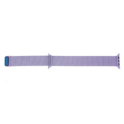 Avis Wewoo Bracelet milanais en acier inoxydable à boucle magnétique pour Apple Watch séries 5 et 440 mm / 3 et 2 et 138 mm violet clair