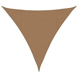 vidaXL Voile d'ombrage 160 g/m² Taupe 4,5x4,5x4,5 m PEHD