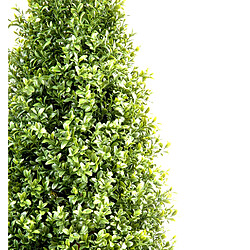 Pegane Plante artificielle haute gamme Spécial extérieur / Buis Topiaire coloris vert - Dim : H.130 x L.50 cm