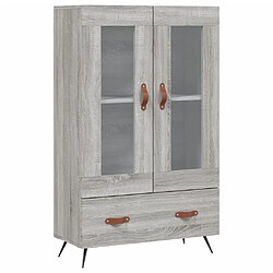 vidaXL Buffet haut sonoma gris 69,5x31x115 cm bois d'ingénierie