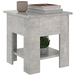 Acheter Maison Chic Table basse pour salon | Table à café Gris béton 40x40x42 cm Bois d'ingénierie -GKD44894