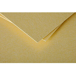 Clairefontaine 24390C - Un étui de 25 feuilles Pollen 21x29,7 cm 210g, Or