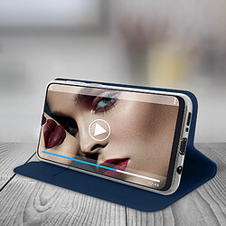 Acheter Housse Samsung Galaxy A50 Étui Porte-cartes Fonction Stand Dux Ducis Bleu nuit