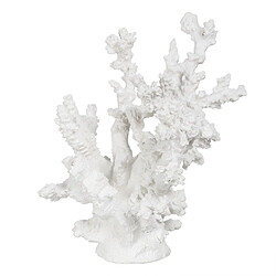 BigBuy Home Figurine Décorative Blanc Résine Corail 17 x 17 x 20 cm