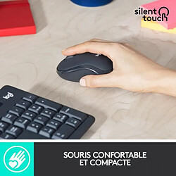 Acheter LOGITECH - Ensemble Clavier + Souris sans fil et Silencieux MK295 - AZERTY - Noir