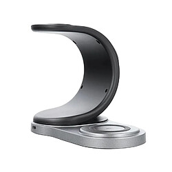 Riffi Forcell 3in1 P 15W Wireless Qi Charger Stand with Magsafe for Smartphone / Smartwatch / TWS Headset Black