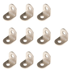 10pcs cornières en acier épaissies avec fixations à angle droit 20x20x16mm