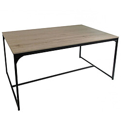 LOFT TABLE A MANGER EN BOIS AVCE STRUCTURE EN METAL NOIR 150X80XH75CM+Urban Living