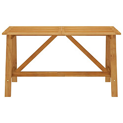 vidaXL Table à manger de jardin 140x70x73,5 cm Bois d'acacia massif