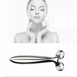 Avis Justgreenbox 3D Roller Massager 360 Thin Face Full Body Shape Lifting Wrinkle Remover Facial Relaxation Tool Rotate, Argent