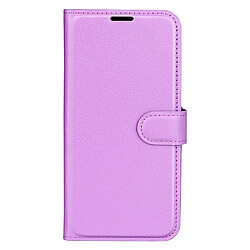 Etui en PU texture litchi avec support, violet pour votre Vivo S12 Pro