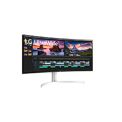 Ecran PC LG 38WN95CP W 38" Incurvé UltraWide QHD+ Gris et blanc