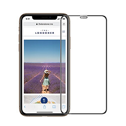 Wewoo Film en verre trempé pour écran incurvé anti-déflagrant 3D 9H pour iPhone XS (noir)