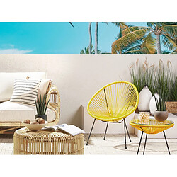 Acheter Beliani Chaise de jardin ACAPULCO II Jaune