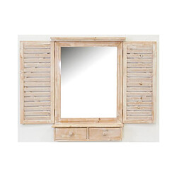 Acheter Aubry Gaspard Miroir fenêtre en bois avec tiroirs.