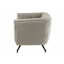 Inside 75 Fauteuil Lounge MARIANAH Gris Clair pas cher