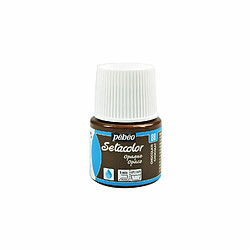 Pebeo Peinture textile Setacolor opaque - Chocolat - 45 ml