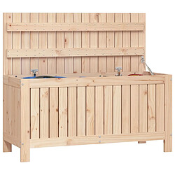 Avis vidaXL Boîte de rangement de jardin 108x42,5x54 cm Bois massif de pin