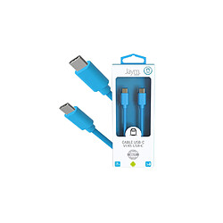 Jaym Câble USB-C vers Type-C 3A - 1,5 mètres - Collection POP - Bleu