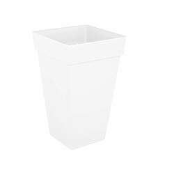 ARTEVASI Pot de fleurs Capri carré haut - 65 cm - Blanc