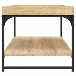 Maison Chic Table basse,Table Console Table d'appoint, Table pour salon chêne sonoma 100x49x45 cm bois d'ingénierie -MN43713 pas cher