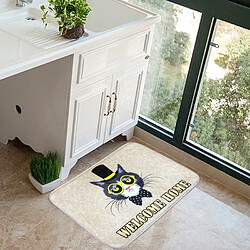 Wewoo Tapis Porte Chat et Chien Motif Flanelle Rectangulaire Salle De Bains Salon Chambre Anti-dérapant de Pied Ménage, Taille: 50 * 80cm