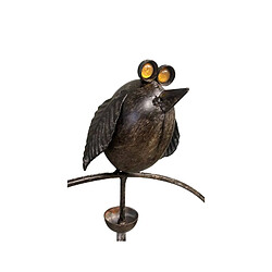 Avis L'Héritier Du Temps Tuteur Tige pour Plantes Motifs Duo d'Oiseaux ou Mobile de Jardin Rotatif à Planter en Fer Patiné Marron 72x72x144cm